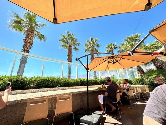 Outdoor dining patio