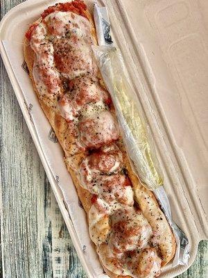 Large meatball sub