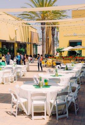 Our indoor / outdoor venue can accommodate up to 150 play & party guests