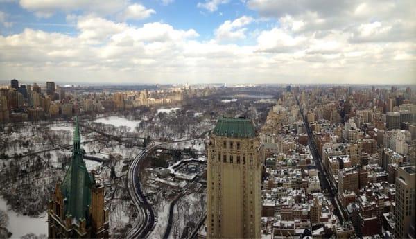 Great view of Central Park from the 45th floor