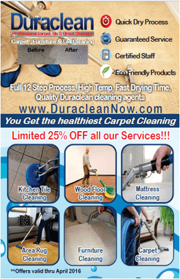 Promotional Duraclean All Floor Cleaning