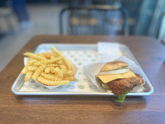 Chicken Shack and fries