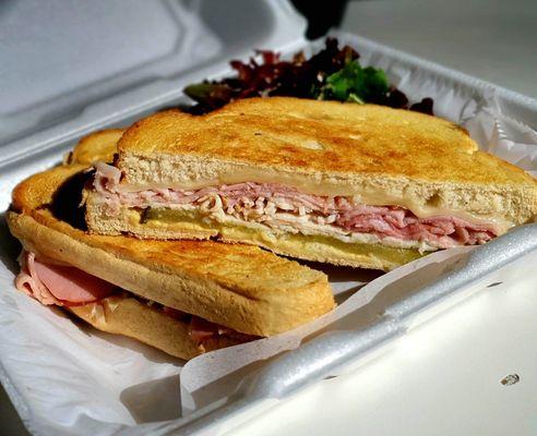 LITTLE HAVANA $11.95 Turkey, Ham, Mustard, Dill Pickles & Swiss on Sourdough