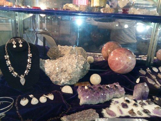 Gorgeous selection of Crystals and jewelry!