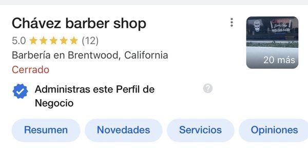 La mejor barbería de brentwood 5 Estrellas en Google CHAVEZ BARBER Al 100% puro talento para ustedes mi gente