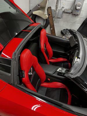 Corvette leather seats upgrade.