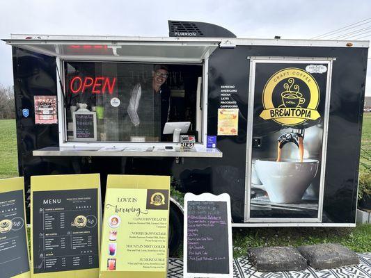 Brewtopia Craft Coffee Trailer