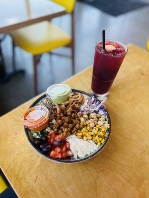 Gluten free Remix Bowl + sangria