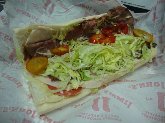 Hubs Order of Bootlegger Club ($6.75) from Jimmy Johns Golden Location April 10th 2012.