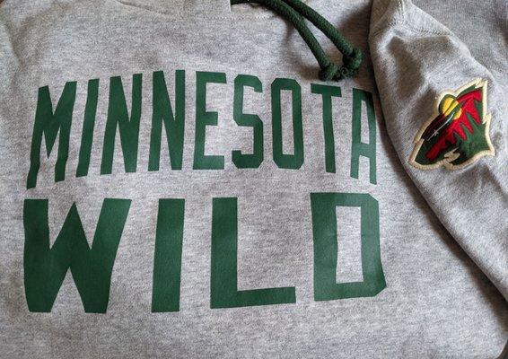 I had earned enough points to get a Minnesota Wild hoodie. Love! It only ships within the US, but I got it up here!