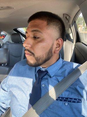 A fade done by A REAL BARBER