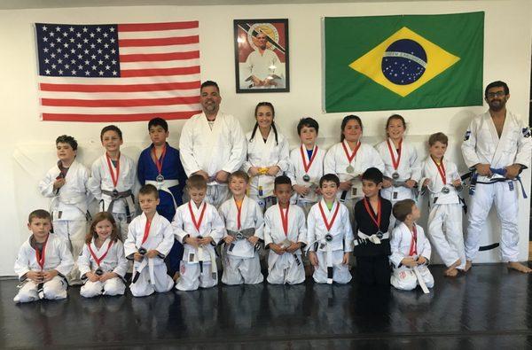 Our kids after a tournament at our martial arts gym in Woodinville