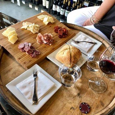 First Friday flights and a charcuterie plate.