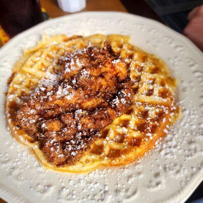 I forgot to add to my review that my son had chicken + waffles!