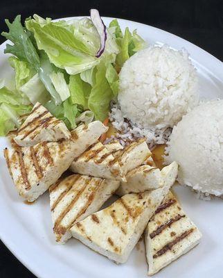 Grilled tofu teriyaki