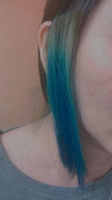 Love my blue hair! 12 days after dying my hair