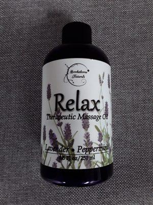 This Relax blended Massage Oil contains Lavender oil to help your mind and body unwind.