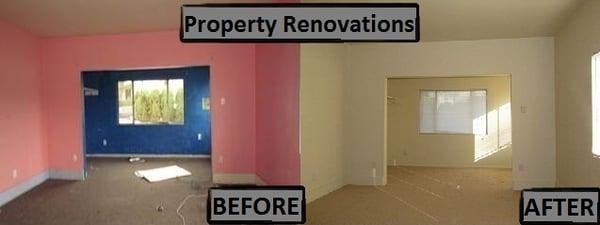 We also specialize in property renovations.