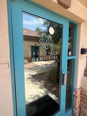 Our main entrance, located on the west side of the building.