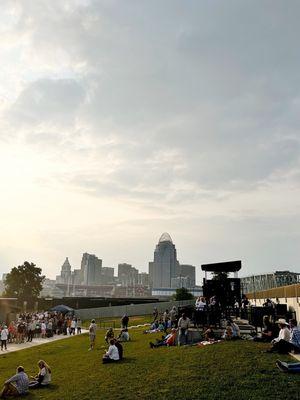 What a nice view of the City. General Admission/Lawn seating.