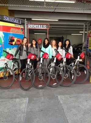 Let's bike the Golden Gate Bridge.