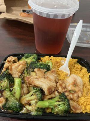 Chicken and Broccoli with Fried Rice 5 stars