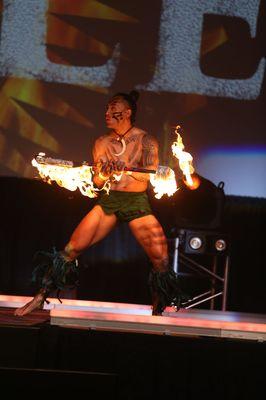 The Dancing Fire's Fire Knife Show in Tulsa Oklahoma for a Corporate Event! Cheehoo!