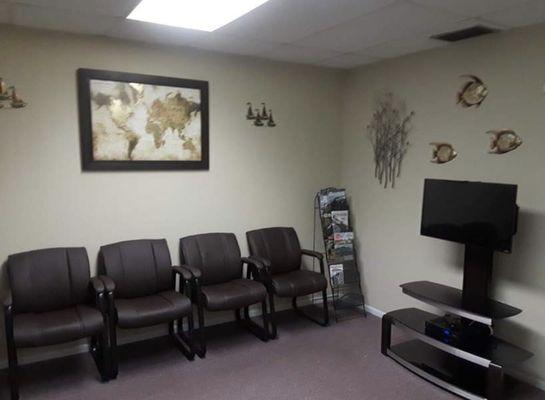 Waiting area at the Compassionate Care Clinics of Pinellas