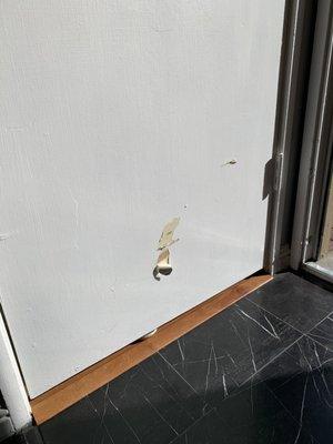 Damaged door