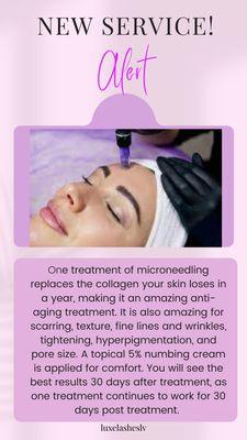 Reveal your skin's true potential with Microneedling!  This innovative treatment stimulates collagen, promotes youthful complexion