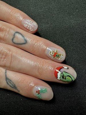 Christmas Intricate Nail Art