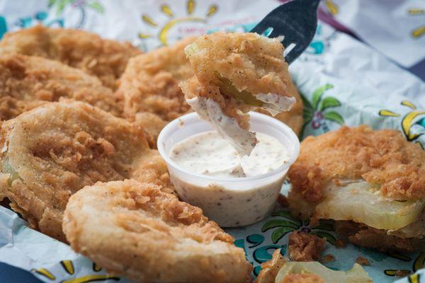 Fried Green Tomatoes with WOW sauce