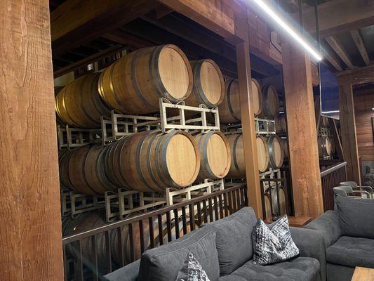 Interior of their private tasting room at Seghesio Family Vineyards in Healdsburg.