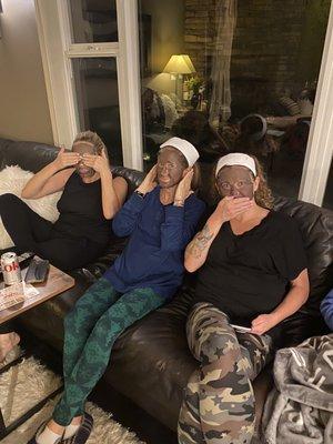 These 3 hear no evil, see no evil, speak no evil.