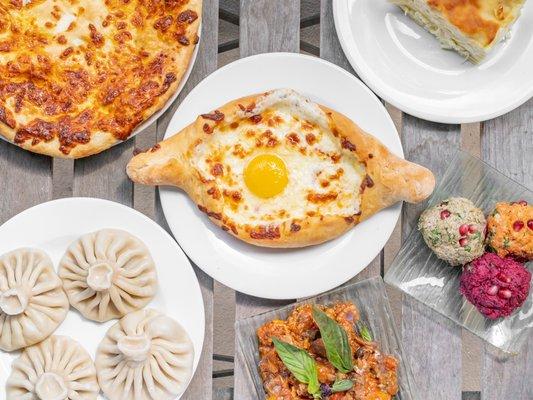 Khachapuri, Khinkali, phali and other deliciousness