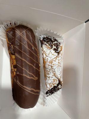 Eclair and Canoli