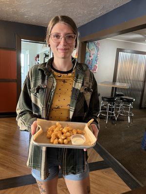 Deep fried cheese curds...delicious!!!