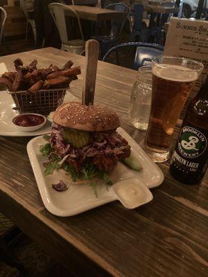 Nashville Hot Chicken and Sweet Potato Fries