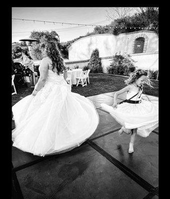 Twirling Princesses - Me and Lady Kenzi, my niece.