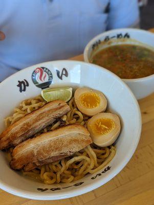 Tsukemen. Good dipping broth, but chashu was dry and eggs were a miss.