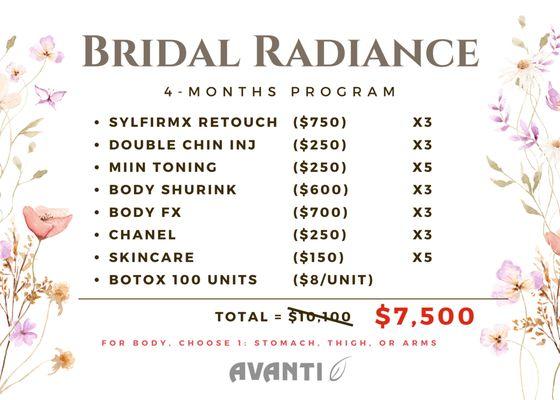 Bridal Radiance Promotion