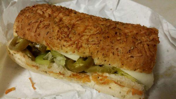 Veggie delight footlong $6.00