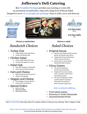 Catering Flyer