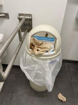 garbage can, gross, bathroom