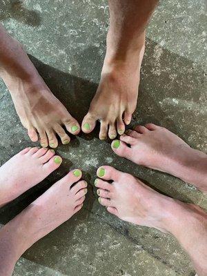 Our beautiful feet!