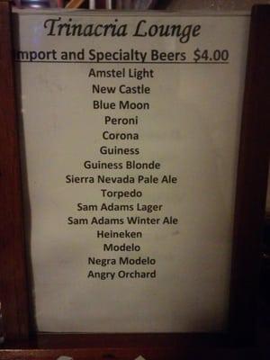 Beer list