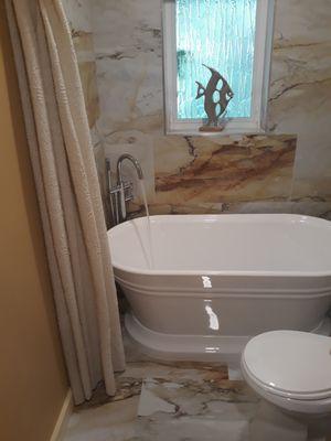 Notice how FFKB Pro has attention to detail. Full hall bathroom remodel from floor to ceiling.