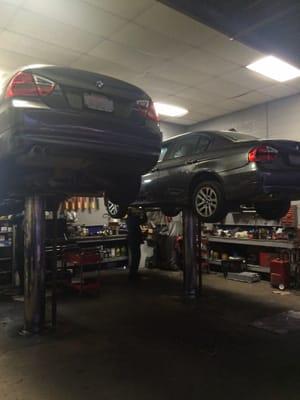 Working on Twin BMW's