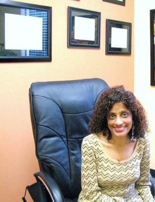 Dr. Ramachandran in Her Office