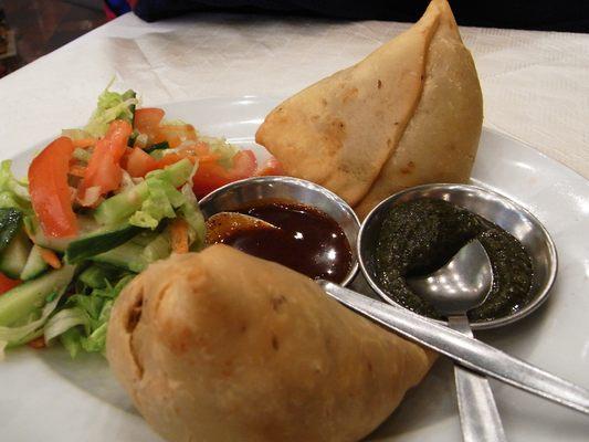 Our house favorite Vegetarian Samosas